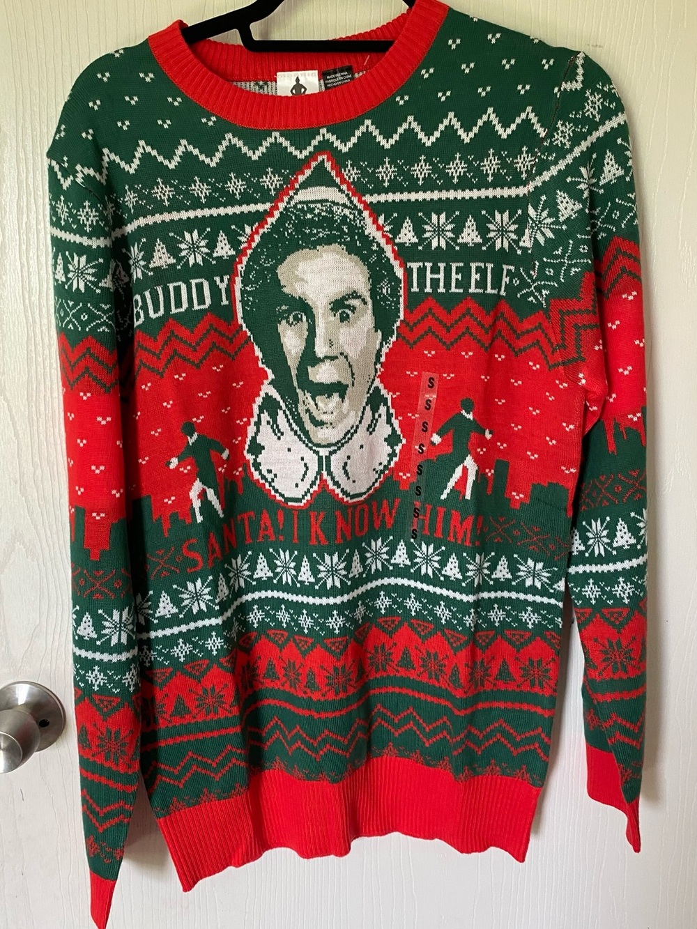 Red & Green Holiday Graphic Men’s Sweater